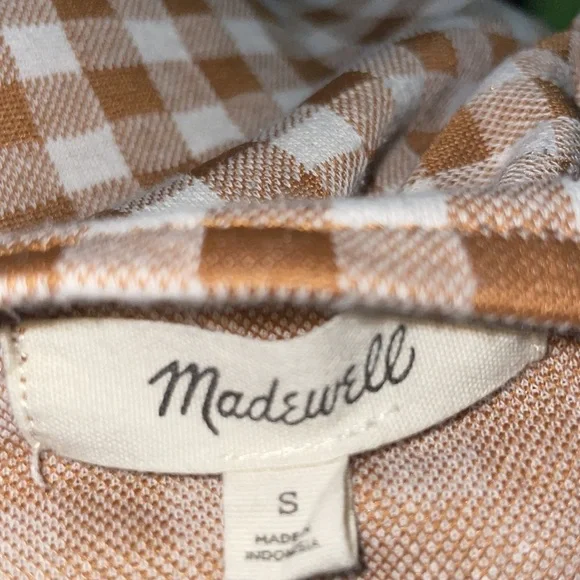 Madewell Gingham Jacquard Square-Neck Puff-Sleeve Top - Picture 6 of 6